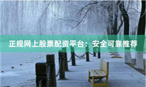 正规网上股票配资平台：安全可靠推荐